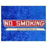 Old porcelain NO SMOKING SIGN