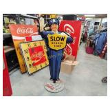 Original 1950s Coca-Cola traffic policeman