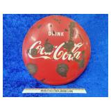 Porcelain 24" Coca-Cola button