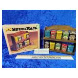 Rare case manufacturing vintage spice rack with