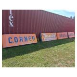 RARE PORCELIAN NEON REXALL CORNER  PHARMACY SIGN