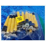 25 vials of gold flakes