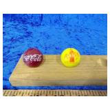 Vintage Coca-Cola shooter marble stand not