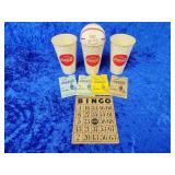 Vintage Coca-Cola cups license holders from terre