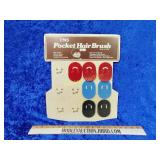 Vintage pocket hair brush store display