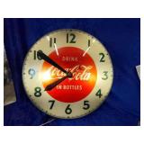 Drink Coca-Cola and bottles clock does have crack