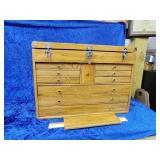Beautiful machinist wooden cabinet was used for