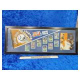 Super bowl champs framed pennant with cards no