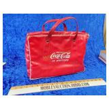 Vintage vinyl drink Coca-Cola and bottles bag