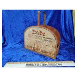 Rare Exide battery service Carrier gas station