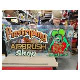 Hand painted reversed by Josh Bloomington ind