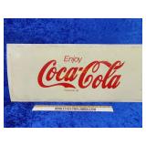 Hard fiberglass Coca-Cola sign