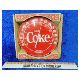 Vintage Coke thermometer and original box