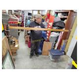 And usually rare brass and wood measuring stick