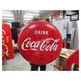 36"porcelain Coca-Cola button