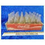 Coke crate with bottles