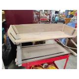 Antique old wooden buckboard wagon seat