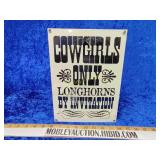 Andy Rooney porcelain sign