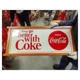 Things go better with Coke drink Coca-Cola sign