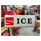Coca-Cola ice sign 40" x 16"