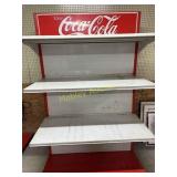 Large Vintage Coca-Cola metal shelf