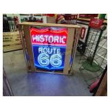 Historical route 66 neon in the crate NO SHIPPING