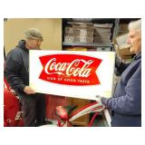NOS FISHTAIL COCA-COLA SIGN OF GOOD TASTE