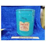 110 lb bake right shortening can with lid empty