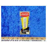 NOS Coca-Cola fishtail plastic thermometer