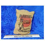 Vintage planters peanut burlap sack