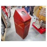 Original Coca-Cola diner trash can
