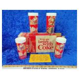 Vintage Coke glasses with the box