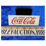 Small porcelain Coca-Cola sign