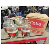 Coca-Cola syrup bottles with original box no