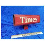 Hard to find Vintage Metal Times paper box