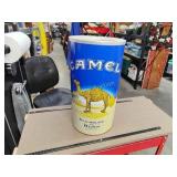 Vintage Camel ash tray can