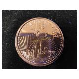 1 oz copper round