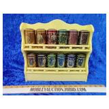 Watkins spice rack metal cans