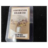 American grain co.  1 grain silver