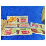 Original Coca-Cola sandwich channel cards