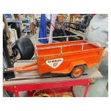 Rare U-Haul pedal car trailer