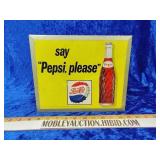 1960s Pepsi-Cola St Pepsi please yellow metal