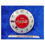 1950 silver Coca-Cola clock