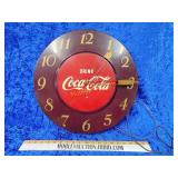 Vintage Coca-Cola black clock