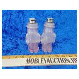 Planners Mr Peanut salt and pepper shakers glass