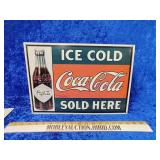 Coca-Cola metal sign
