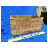 Antique Coca-Cola and bottle shipping crate