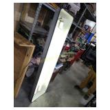 Rare  65" tall 16" wide porcelain gray gas