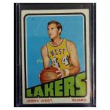 Vintage 72 to 73 Topps Jerry West estimate 60