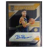 Pacers autograph card